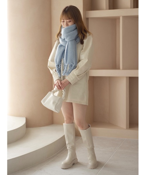 jumelle（ジュメロ）の「【前後2way】２wayチノワンピース（ワンピース・レディース・ネイビー/アイボリー・FREE）」の19枚目の写真