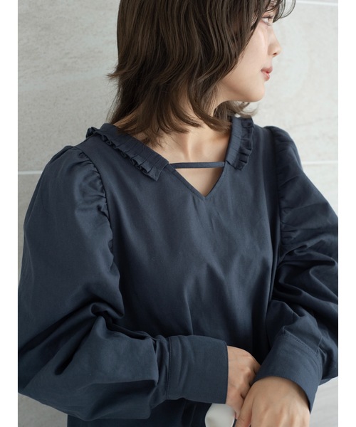 jumelle（ジュメロ）の「【前後2way】２wayチノワンピース（ワンピース・レディース・ネイビー/アイボリー・FREE）」の11枚目の写真