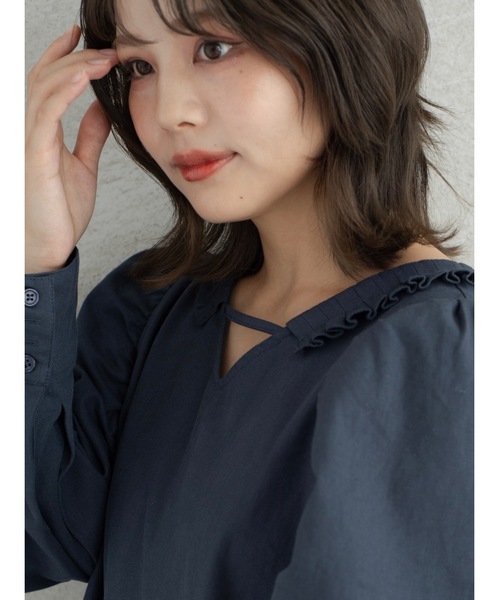 jumelle（ジュメロ）の「【前後2way】２wayチノワンピース（ワンピース・レディース・ネイビー/アイボリー・FREE）」の8枚目の写真