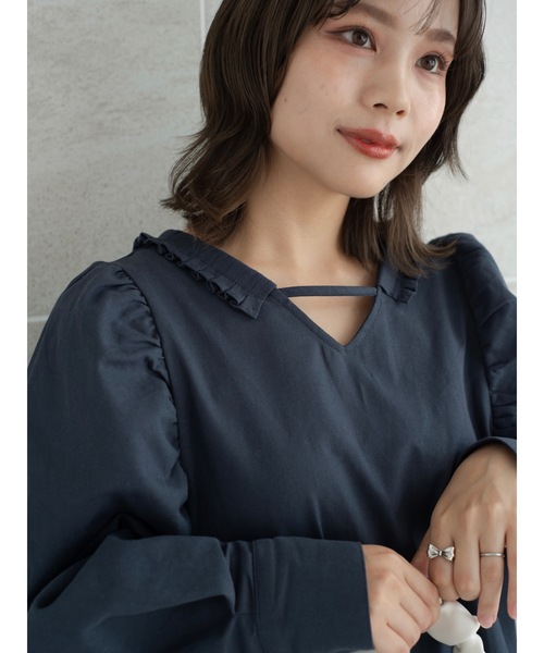 jumelle（ジュメロ）の「【前後2way】２wayチノワンピース（ワンピース・レディース・ネイビー/アイボリー・FREE）」の12枚目の写真