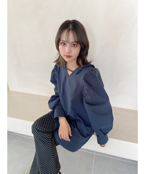 jumelle（ジュメロ）の「【前後2way】２wayチノワンピース（ワンピース・レディース・ネイビー/アイボリー・FREE）」の13枚目の写真