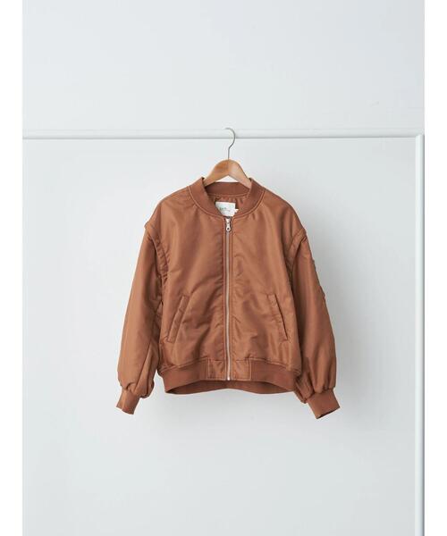 earth music&ecology（アースミュージックアンドエコロジー）の「2WAY MA-1（MA-1・レディース・キャメル/カーキ/チャコールグレー・L/M）」の19枚目の写真