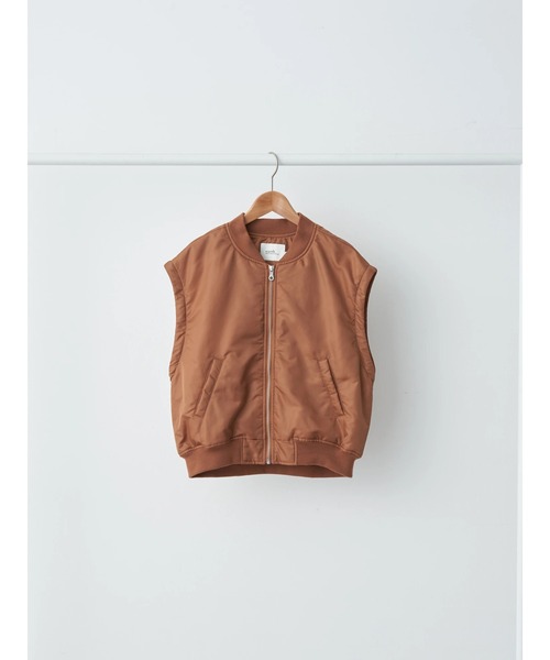 earth music&ecology（アースミュージックアンドエコロジー）の「2WAY MA-1（MA-1・レディース・キャメル/カーキ/チャコールグレー・L/M）」の15枚目の写真