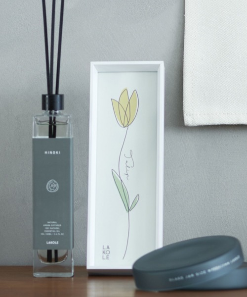 LAKOLE（ラコレ）の「一輪アートフレーム / 163169（フォトフレーム・レディース・ホワイト/サンドグレー/チャコール・FREE）」の2枚目の写真