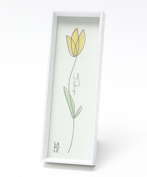LAKOLE（ラコレ）の「一輪アートフレーム / 163169（フォトフレーム・レディース・ホワイト/サンドグレー/チャコール・FREE）」の4枚目の写真