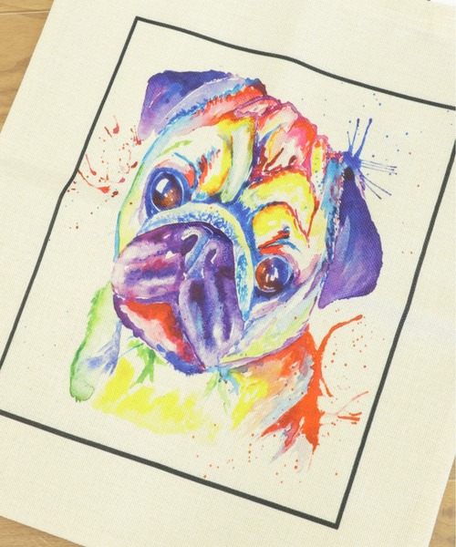 emesuelee（エメスーリー）の「愛犬プリントバッグ（トートバッグ・レディース・ホワイト系2/ホワイト/ホワイト系1/ホワイト系3/ホワイト系4/ホワイト系5・フリー）」の22枚目の写真