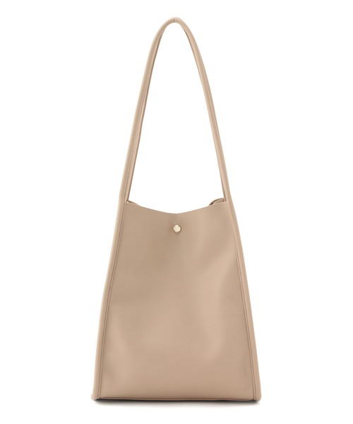 VIS（ビス）の「【ZOZO限定】【A4対応】軽くて柔らかい。シンプルソフトフェイクレザートートバッグ（トートバッグ・レディース・ブラック/ベージュ・FREE）」の12枚目の写真