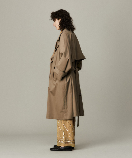 martinique（マルティニーク）の「CURRENTAGE/Trench Coat（トレンチコート・レディース・ベージュ・1）」の3枚目の写真