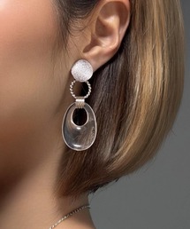 【As】スターダスト　クリア　イヤリング(MA)