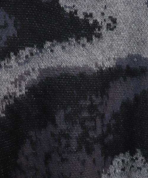 Confirm（コンファーム）の「モヘアライク ルーズシルエット グラデーション 煙柄ジャガード シャギーニットカーディガン【Confirm】（カーディガン/ボレロ・メンズ・ブラウン/グリーン/ブラック/パープル系その他/ブラック系その他/ブルー系その他/イエロー/イエロー系その他/グレー・M/L）」の14枚目の写真