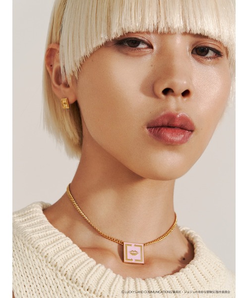 PAMEO POSE（パメオポーズ）の「【ジョジョの奇妙な冒険 ストーンオーシャン×PAMEO POSE】E・コステロチョーカー（ネックレス・レディース・シルバー/ゴールド・FREE）」の3枚目の写真