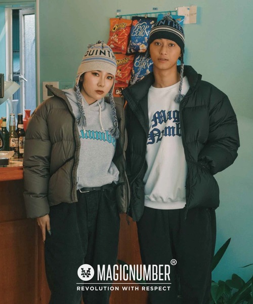 MAGIC NUMBER（マジック ナンバー）の「【MAGIC NUMBER】JAQUARD BEANIE（ニットキャップ/ビーニー・メンズ・ホワイト系/ブラック系・FREE）」の3枚目の写真
