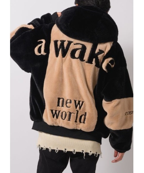 RE730(アールイーセブンサーティー)の「RE730 ふわふわもこもこのかわいいファーブルゾン(ブルゾン・メンズ・ブラック/ベージュ/サックスブルー/ピンク・MEDIUM/LARGE/X-LARGE)」の3枚目の写真