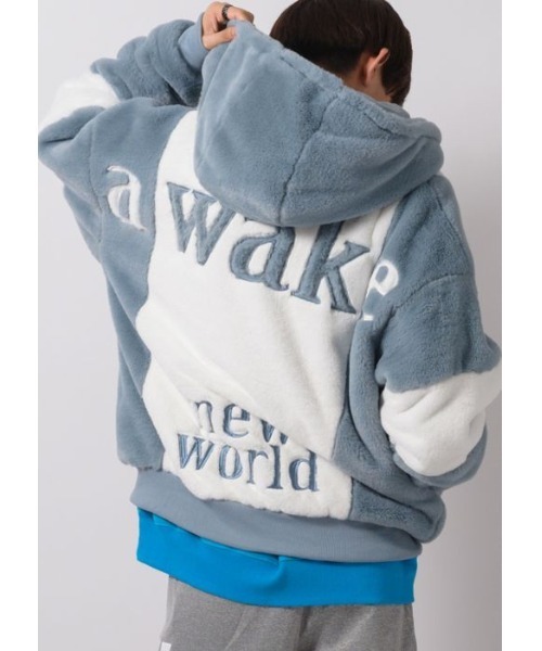 RE730(アールイーセブンサーティー)の「RE730 ふわふわもこもこのかわいいファーブルゾン(ブルゾン・メンズ・ブラック/ベージュ/サックスブルー/ピンク・MEDIUM/LARGE/X-LARGE)」の4枚目の写真