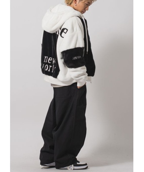 RE730(アールイーセブンサーティー)の「RE730 ふわふわもこもこのかわいいファーブルゾン(ブルゾン・メンズ・ブラック/ベージュ/サックスブルー/ピンク・MEDIUM/LARGE/X-LARGE)」の6枚目の写真