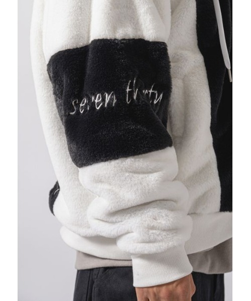 RE730(アールイーセブンサーティー)の「RE730 ふわふわもこもこのかわいいファーブルゾン(ブルゾン・メンズ・ブラック/ベージュ/サックスブルー/ピンク・MEDIUM/LARGE/X-LARGE)」の18枚目の写真