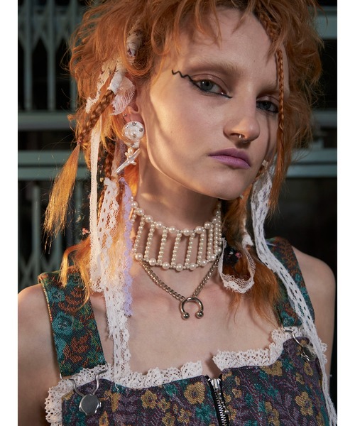 PAMEO POSE（パメオポーズ）の「FAB Pearl Choker Metal（ネックレス・レディース・シルバー・FREE）」の10枚目の写真