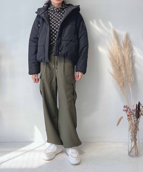 AS KNOW AS plus(アズノゥアズプラス)の「♪ドロストカーゴパンツ(カーゴパンツ・レディース・ブラック/カーキ/ピンクベージュ・FREE)」の15枚目の写真