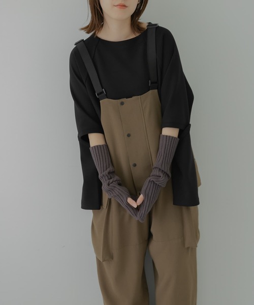 LAATO（ラート）の「ARM WARMERS（手袋・レディース・オフホワイト/ブラウン/チャコールグレー・FREE）」の7枚目の写真