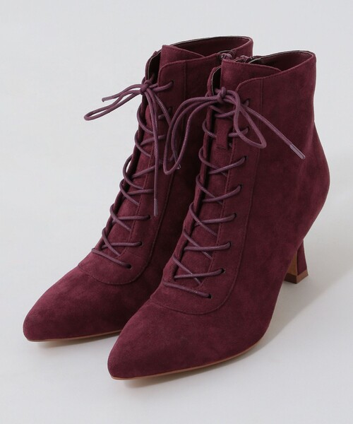 DEICY（デイシー）の「レースアップショートブーツ（ブーツ・レディース・ブラック/ボルドー/ベージュ・S/M/L）」の3枚目の写真