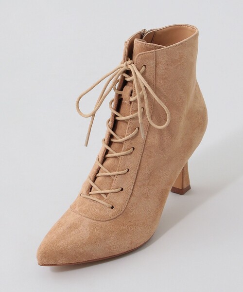 DEICY（デイシー）の「レースアップショートブーツ（ブーツ・レディース・ブラック/ボルドー/ベージュ・S/M/L）」の4枚目の写真