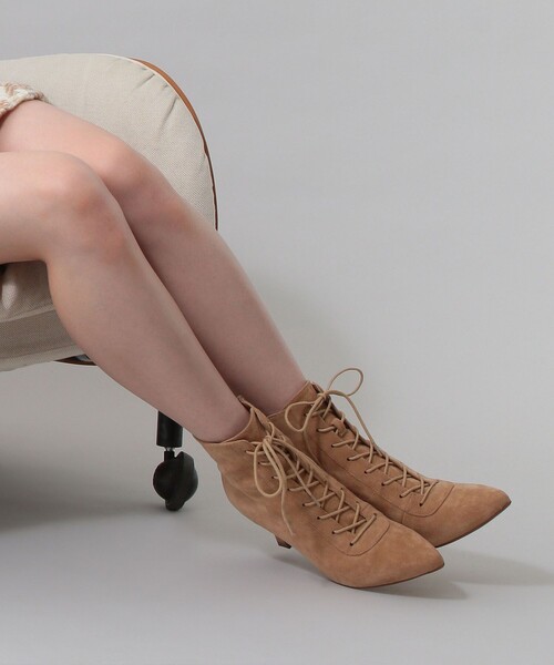 DEICY（デイシー）の「レースアップショートブーツ（ブーツ・レディース・ブラック/ボルドー/ベージュ・S/M/L）」の9枚目の写真