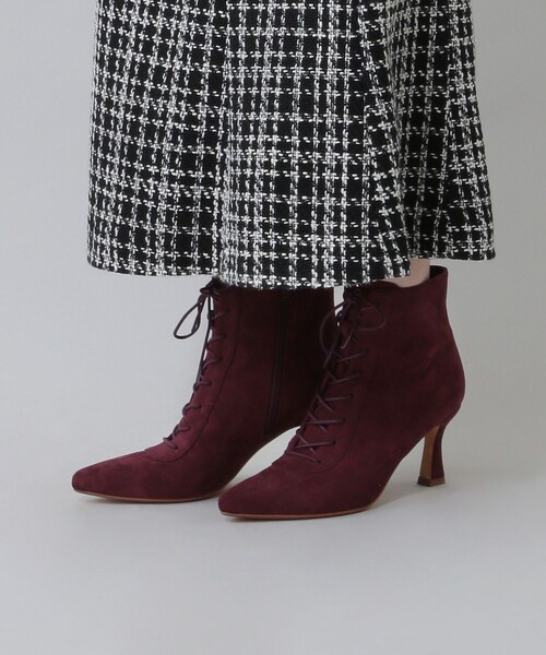 DEICY（デイシー）の「レースアップショートブーツ（ブーツ・レディース・ブラック/ボルドー/ベージュ・S/M/L）」の10枚目の写真