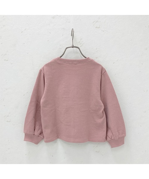 Lycee mine(リセマイン)の「【表コットン毛玉バイバイ】サガラ刺しゅうロゴスウェット(スウェット・キッズ・アイボリー/ミント/ベージュ/チャコール/ピンク・100cm/110cm/120cm/130cm/140cm/150cm)」の10枚目の写真