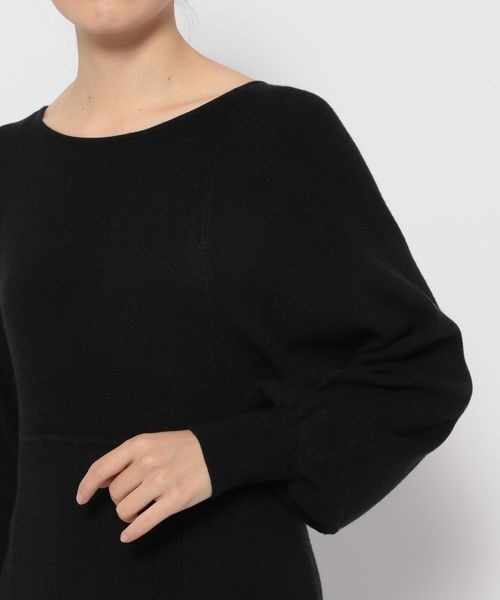 mysty woman（ミスティウーマン）の「ボレロドッキングニットワンピース 178444（ワンピース・レディース・ブラウン/ブラック/アイボリー・FREE）」の13枚目の写真