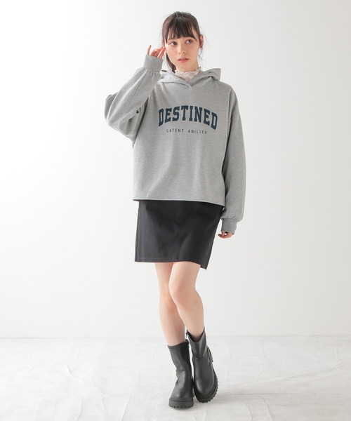 Honeys（ハニーズ）の「レース切替ハイネック（Tシャツ/カットソー・レディース・ホワイト/ブラック/ピンクベージュ/クリーム・S/M/L）」の9枚目の写真