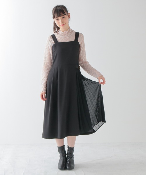 Honeys（ハニーズ）の「レース切替ハイネック（Tシャツ/カットソー・レディース・ホワイト/ブラック/ピンクベージュ/クリーム・S/M/L）」の18枚目の写真