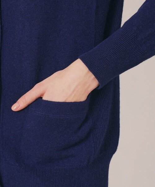 MACKINTOSH LONDON（マッキントッシュ ロンドン）の「ウールカシミヤVネックカーディガン（カーディガン/ボレロ・レディース・グレー系その他2/ネイビー/ブルー系その他4・38）」の10枚目の写真
