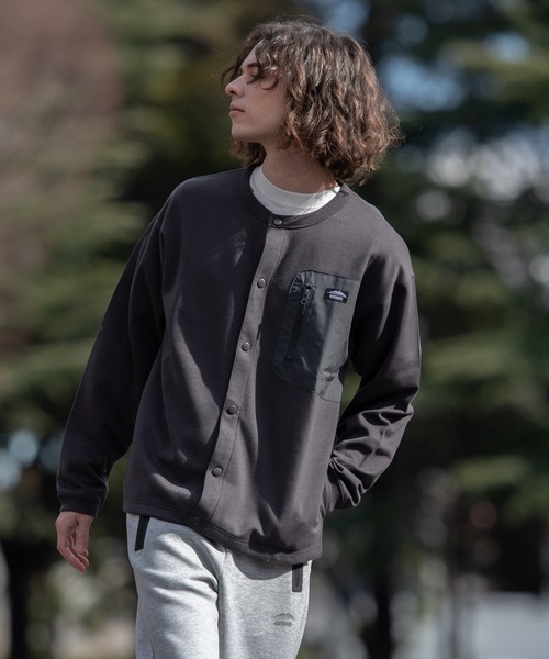 OUTDOOR PRODUCTS(アウトドアプロダクツ)の「【OUTDOOR PRODUCTS/アウトドアプロダクツ】防シワ UVカット ビッグシルエット ポンチビッグポケット カーディガン(カーディガン/ボレロ・メンズ・ブラック/カーキ/チャコールグレー・MEDIUM/LARGE/X-LARGE)」の21枚目の写真