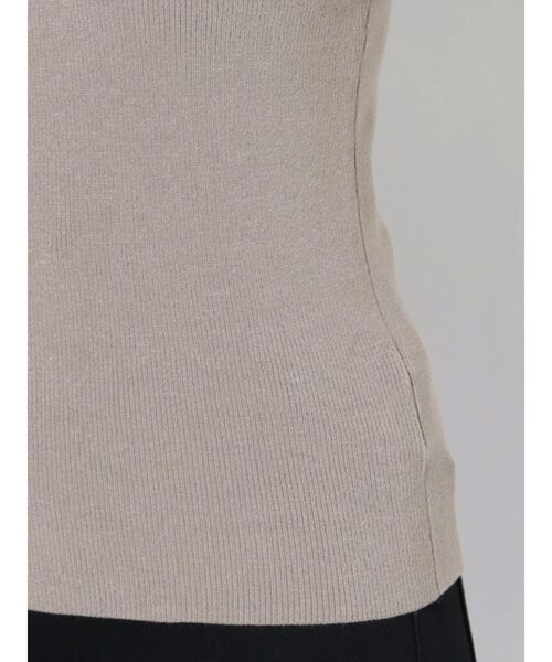 LAGUNAMOON（ラグナムーン）の「スリットスリーブコンビニットプルオーバー（ニット/セーター・レディース・ブラック/ホワイト/モカ・FREE）」の9枚目の写真