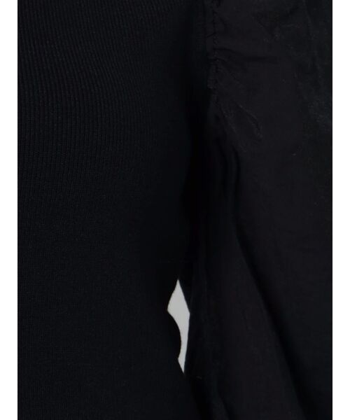 LAGUNAMOON（ラグナムーン）の「スリットスリーブコンビニットプルオーバー（ニット/セーター・レディース・ブラック/ホワイト/モカ・FREE）」の12枚目の写真