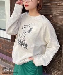 【PEANUTS/ピーナッツ】スヌーピープリントビッグスウェット