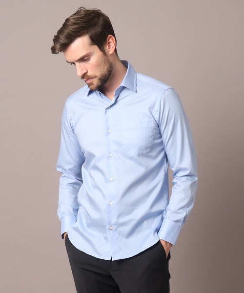 DRESSTERIOR(ドレステリア)の「ワイドカラーブルードレスシャツ(ビジネスシャツ・メンズ・ブルー・38/40/41/39)」の7枚目の写真