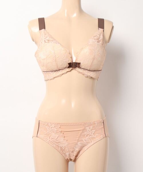 ◆boohoo◆オーバーサイズボックスラグランポロ＆ショーツセット Lace Ladies ブラジャー ショーツセット フロントホック