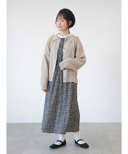 ehka sopo（エヘカソポ）の「襟付カーディガン（カーディガン/ボレロ・レディース・ブラック/グリーン/ベージュ/オフホワイト・ﾌﾘ-）」の17枚目の写真