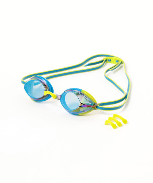 こども ビームス（コドモビームス）の「Speedo / ヴェンジェンスミラー ジュニア ゴーグル 23（スイムグッズ・キッズ・ライトブルー/オレンジ・ONE SIZE）」の5枚目の写真