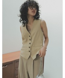 [2023S/S COLLECTION]フロントボタンVネックベスト