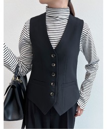 [2023S/S COLLECTION]フロントボタンVネックベスト