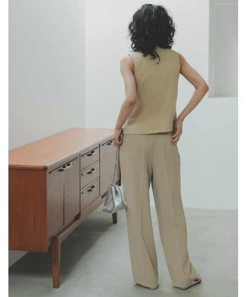 Re:EDIT（リエディ）の「[2023S/S COLLECTION]フロントボタンVネックベスト（ベスト・レディース・グレー/ベージュ/モカ/ブラック・LARGE/MEDIUM）」の8枚目の写真