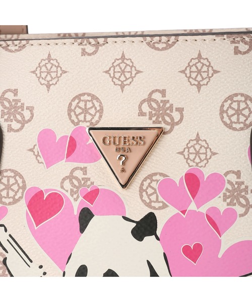 Guess（ゲス）の「GUESS X BRANDALISED(R) WITH GRAFFITI BY BANKSY 2 Compartment Tote（トートバッグ・レディース・クリーム・ONE SIZE）」の9枚目の写真