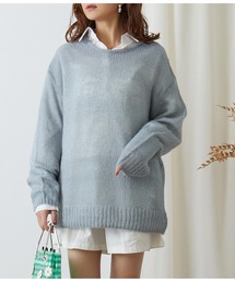 CHILLE | シアーモヘアニットプルオーバー(ニット/セーター)