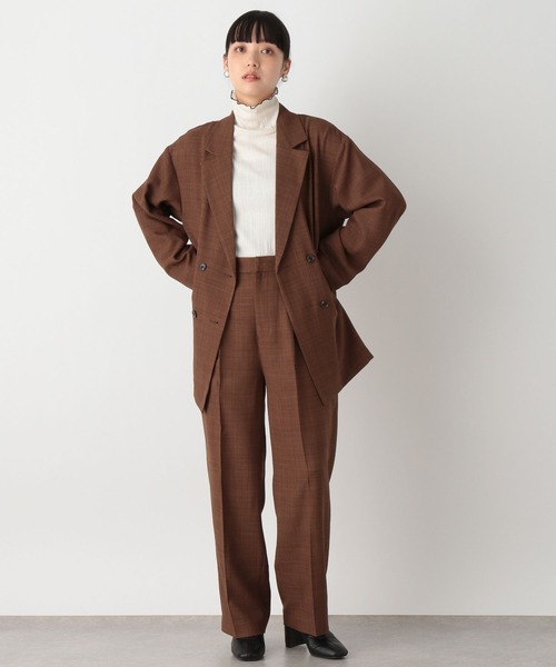 LOWRYS FARM（ローリーズファーム）の「バスケットルーズジャケット　174701（テーラードジャケット・レディース・ブラウン/ブラック/アイボリー・FREE）」の17枚目の写真