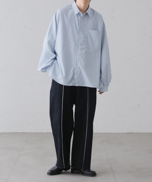 epnok（エプノック）の「フリンジスイッチバイカラーデニムパンツ（デニムパンツ・メンズ・ブラック/インディゴブルー・SMALL/MEDIUM/LARGE）」の16枚目の写真