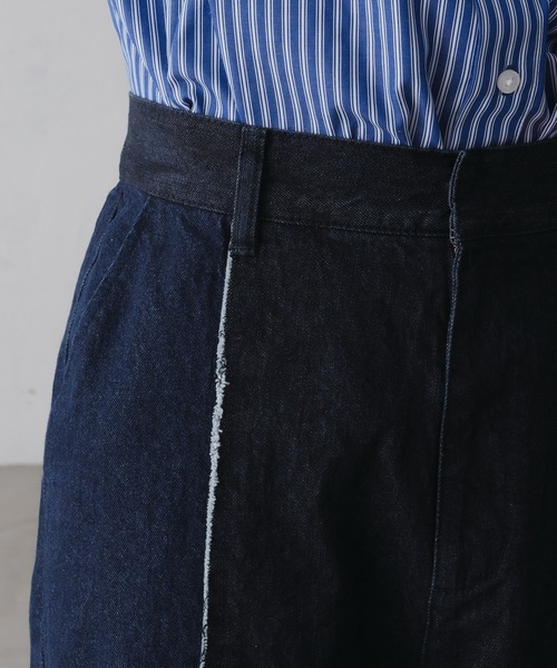 epnok（エプノック）の「フリンジスイッチバイカラーデニムパンツ（デニムパンツ・メンズ・ブラック/インディゴブルー・SMALL/MEDIUM/LARGE）」の17枚目の写真