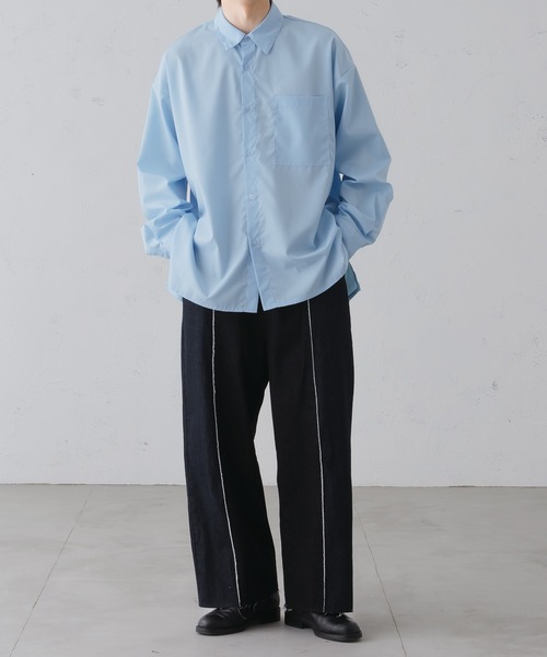 epnok（エプノック）の「フリンジスイッチバイカラーデニムパンツ（デニムパンツ・メンズ・ブラック/インディゴブルー・SMALL/MEDIUM/LARGE）」の6枚目の写真