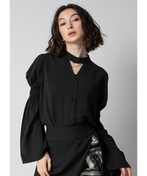 Adoon plain | 【新色を加えて再登場】トライアングルネックブラウス(シャツ/ブラウス)